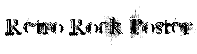 Retro Rock Poster font